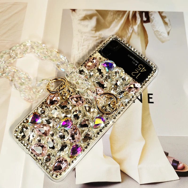 (Buy 1 Get 1 Free) Luxury Diamond Bling Samsung Flip Armband Case