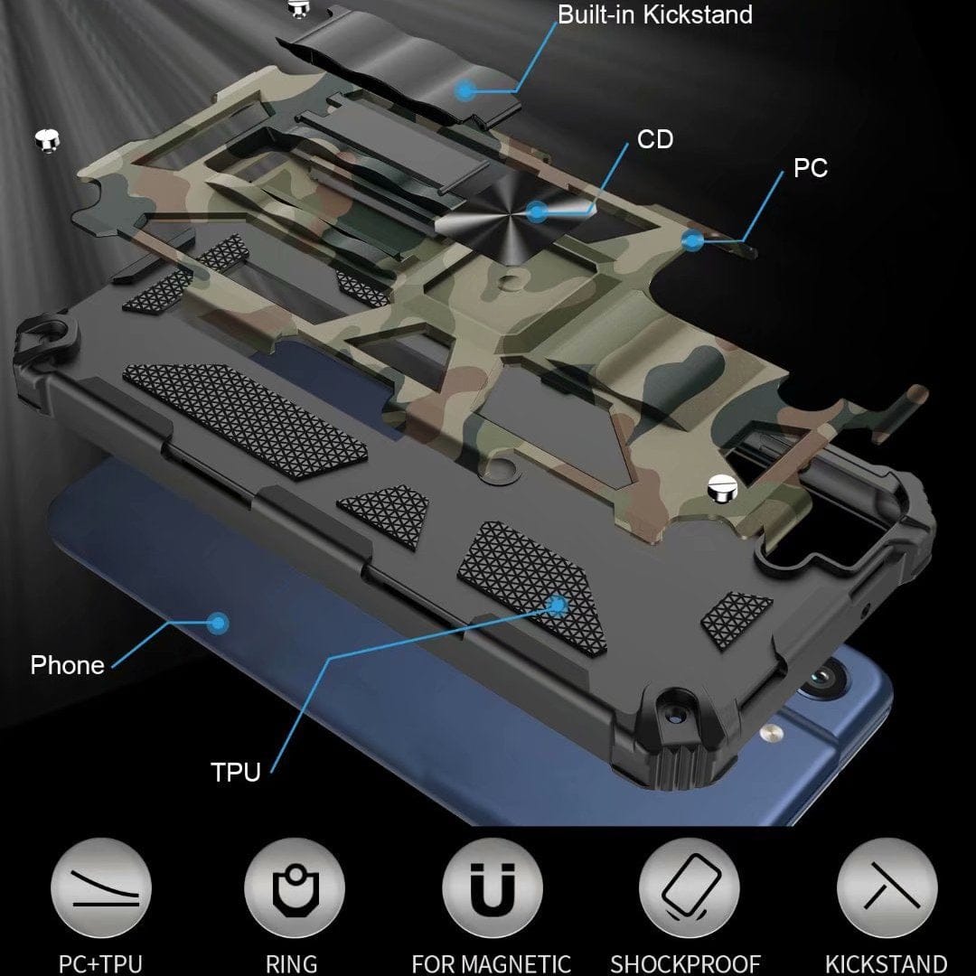 (Buy 1 Get 1 Free) Robust Military Impact Armor Kickstand Case - Samsung