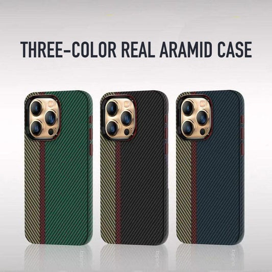 (Buy 1 Get 1 Free) Real Aramid Carbon Fiber Three Color Kevilar Case