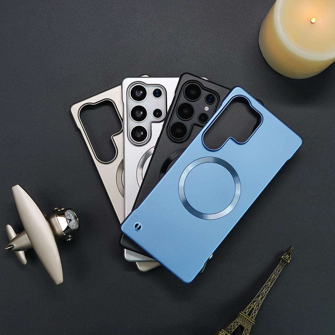 (Buy 1 Get 1 Free) Elegant Metal Paint Borderless Magsafe Case - Samsung