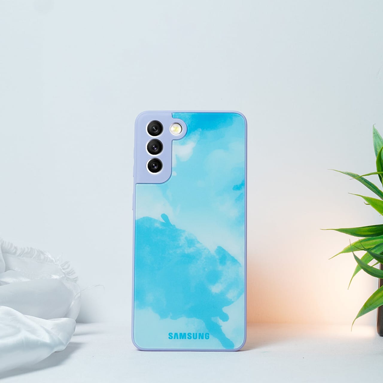 (Buy 1 Get 1 Free) Colorful Wave Glass Phone Case - Samsung