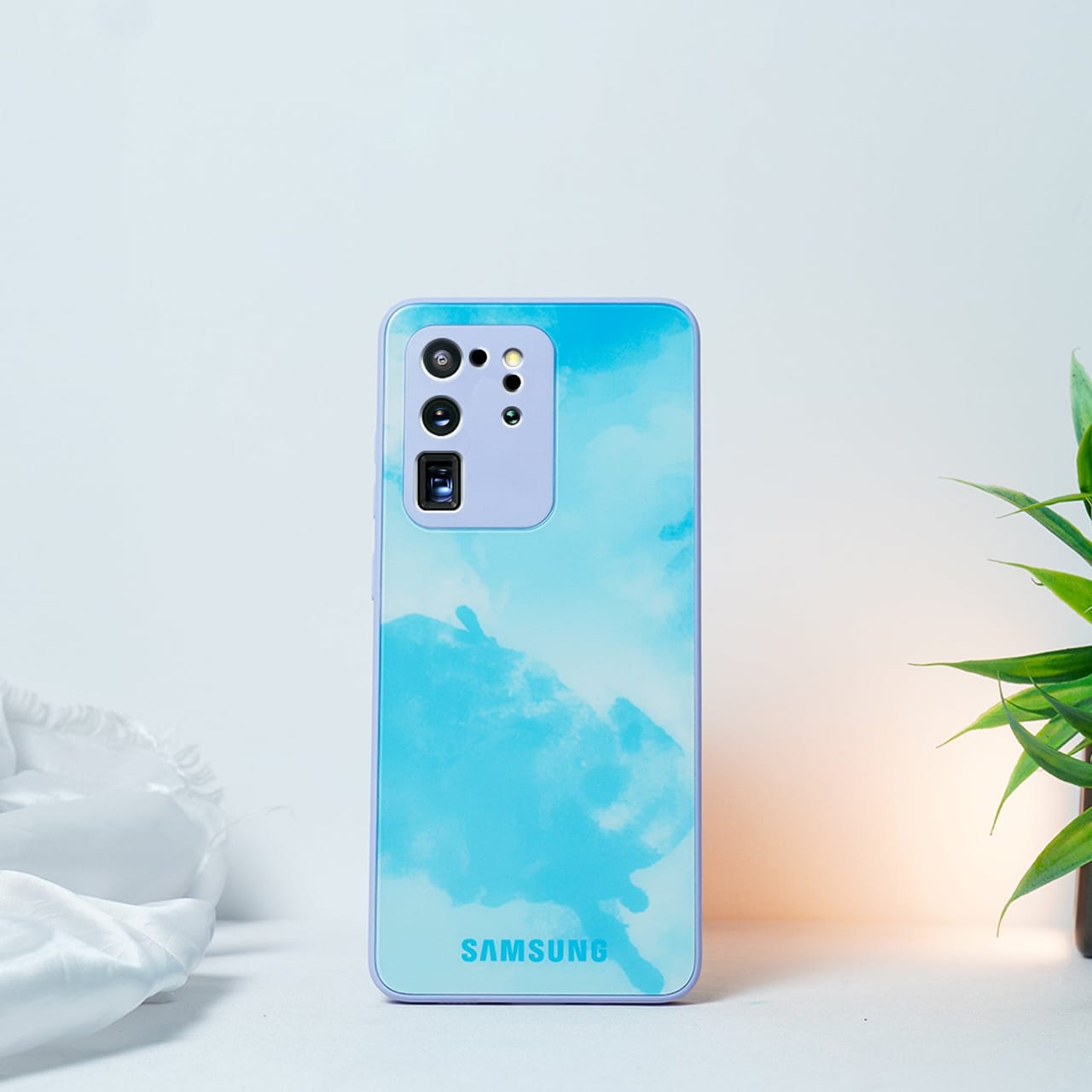 (Buy 1 Get 1 Free) Colorful Wave Glass Phone Case - Samsung