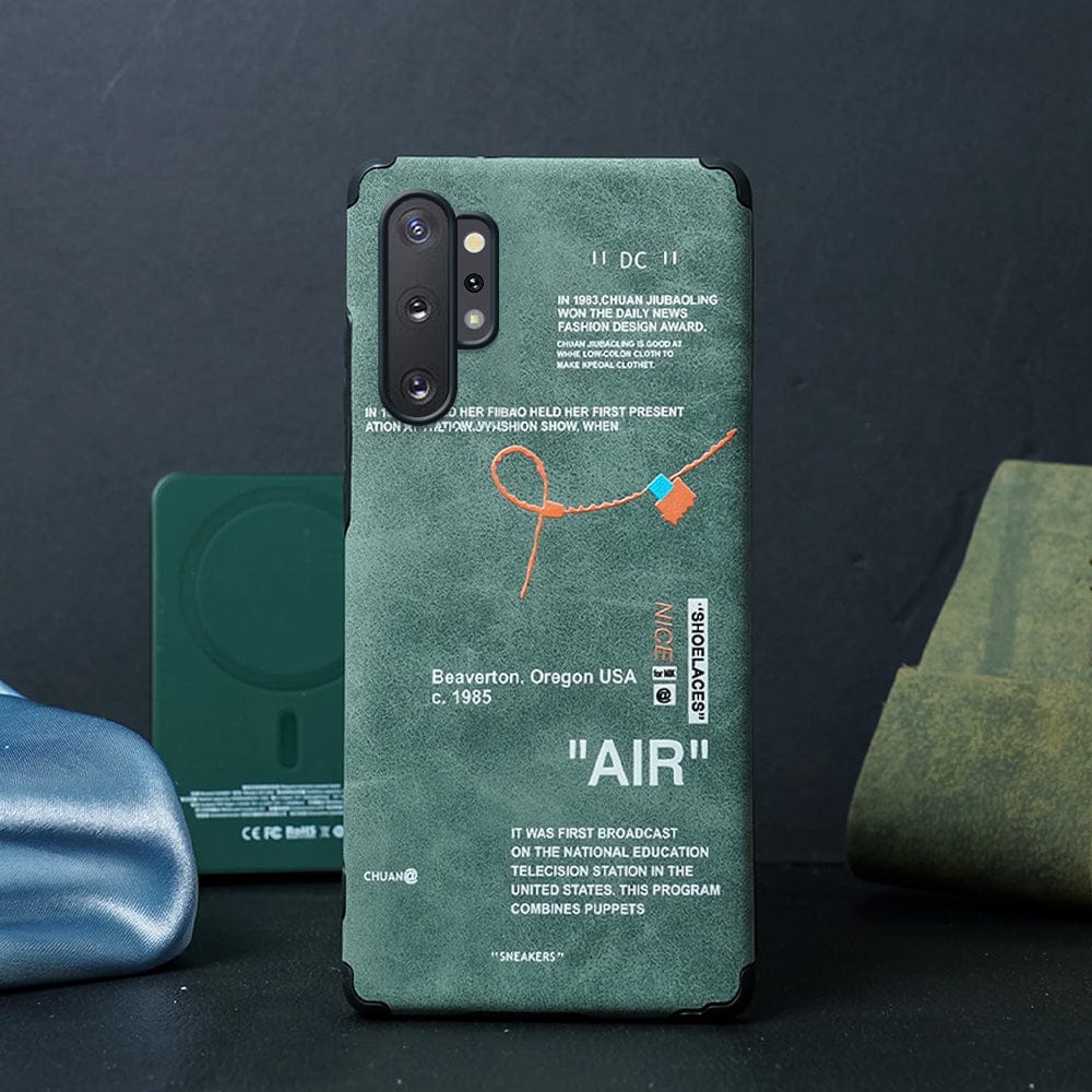 (Buy 1 Get 1 Free) Sneaker Label Leather Edge Case - Samsung