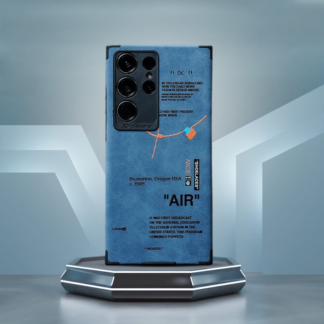 (Buy 1 Get 1 Free) Sneaker Label Leather Edge Case - Samsung