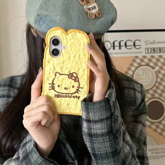 (Buy 1 Get 1 Free) Kitty Bread Silicon Case For iPhone