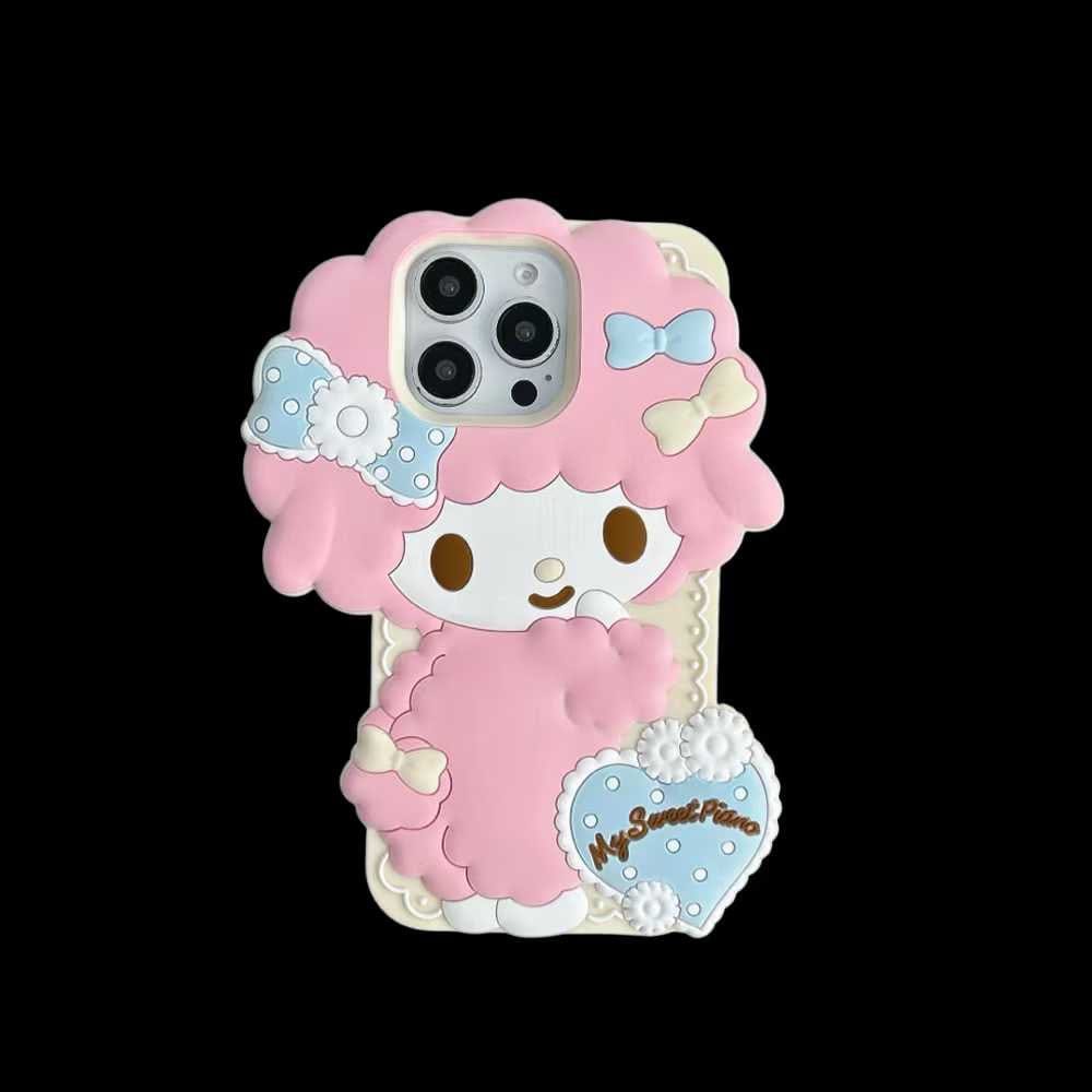 (Buy 1 Get 1 Free) Cute Doll 3D Silicon Case For iPhone