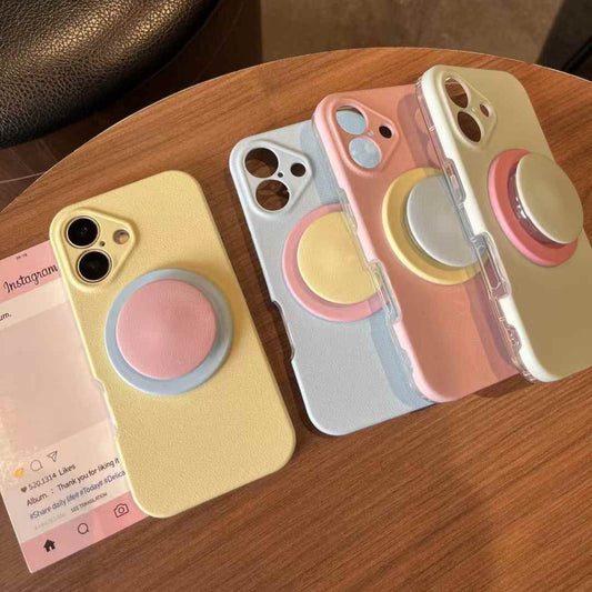 (Buy 1 Get 1 Free) Pastel Color Ripple Case For iPhone With Magsafe Holder