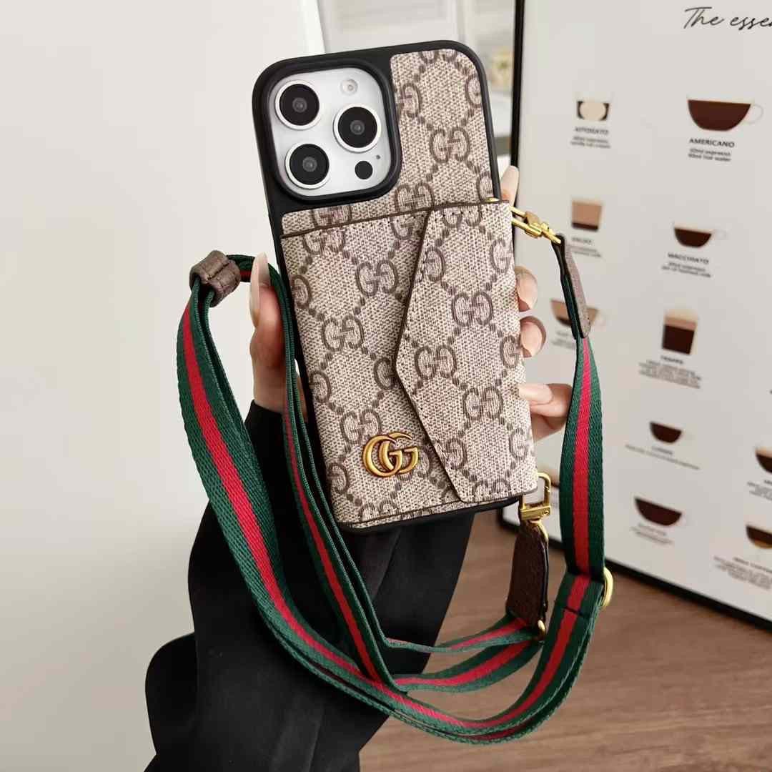 (Buy 1 Get 1 Free) Luxury Leather Designer Wallet Card Holder Case for iPhone