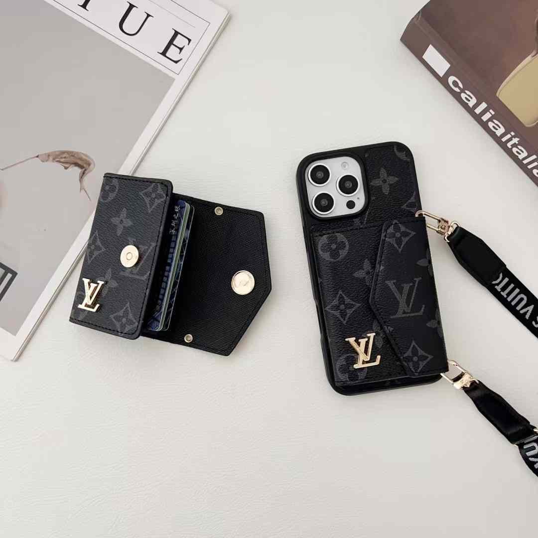 (Buy 1 Get 1 Free) Luxury Leather Designer Wallet Card Holder Case for iPhone