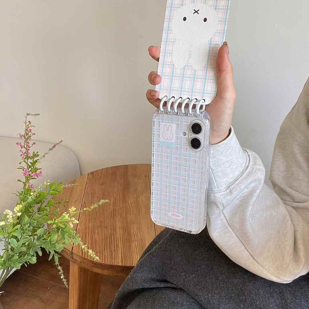 (Buy 1 Get 1 Free) Bunny Pattern Flip Style Silicon Case For iPhone