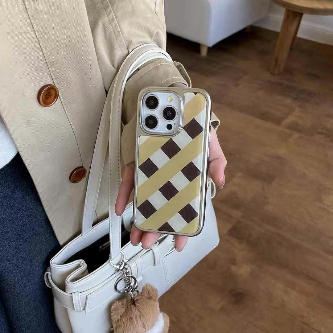 (Buy 1 Get 1 Free) Checkered Designer Case For iPhone