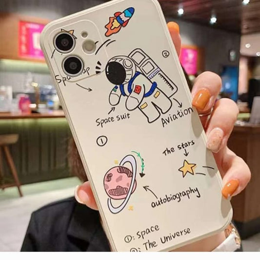 (Buy 1 Get 1 Free) Cartoon Astronaut Cover IPhone