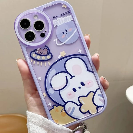 (Buy 1 Get 1 Free) Cartoon Rabbit Print Cover IPhone