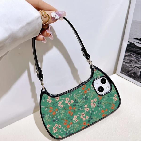 (Buy 1 Get 1 Free) Floral Pattern Cover Iphone With Lanyard