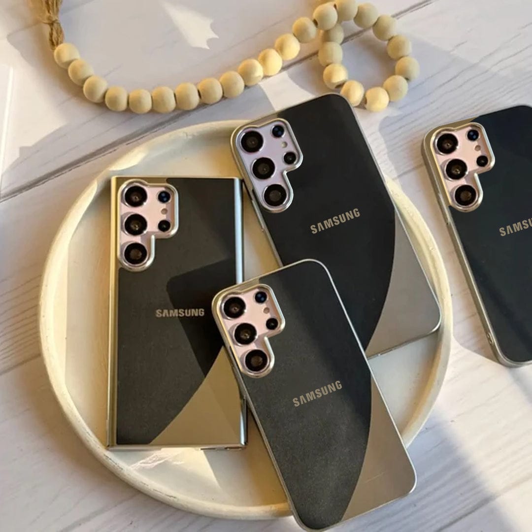 (Buy 1 Get 1 Free) Elegant Luxe Leather Electroplated Case - Samsung