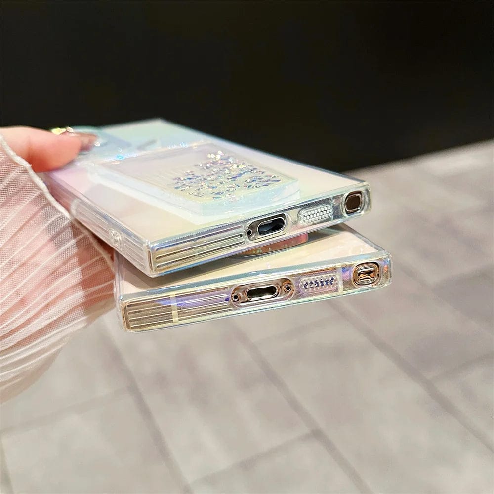 (Buy 1 Get 1 Free) Chic Gradient Glittery Cup Case - Samsung