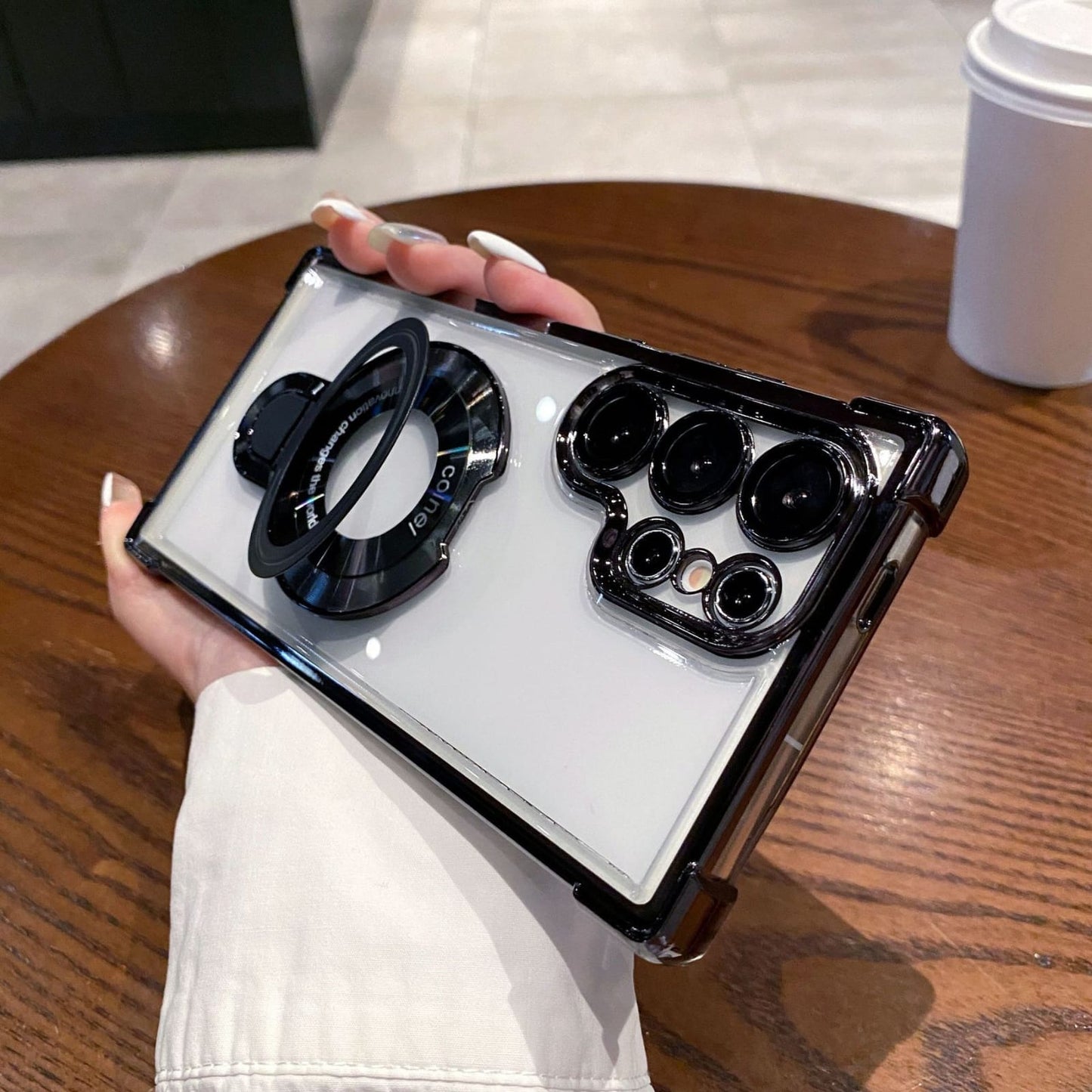 (Buy 1 Get 1 Free) Air Armor Electroplated Magnetic Holder Case - Samsung