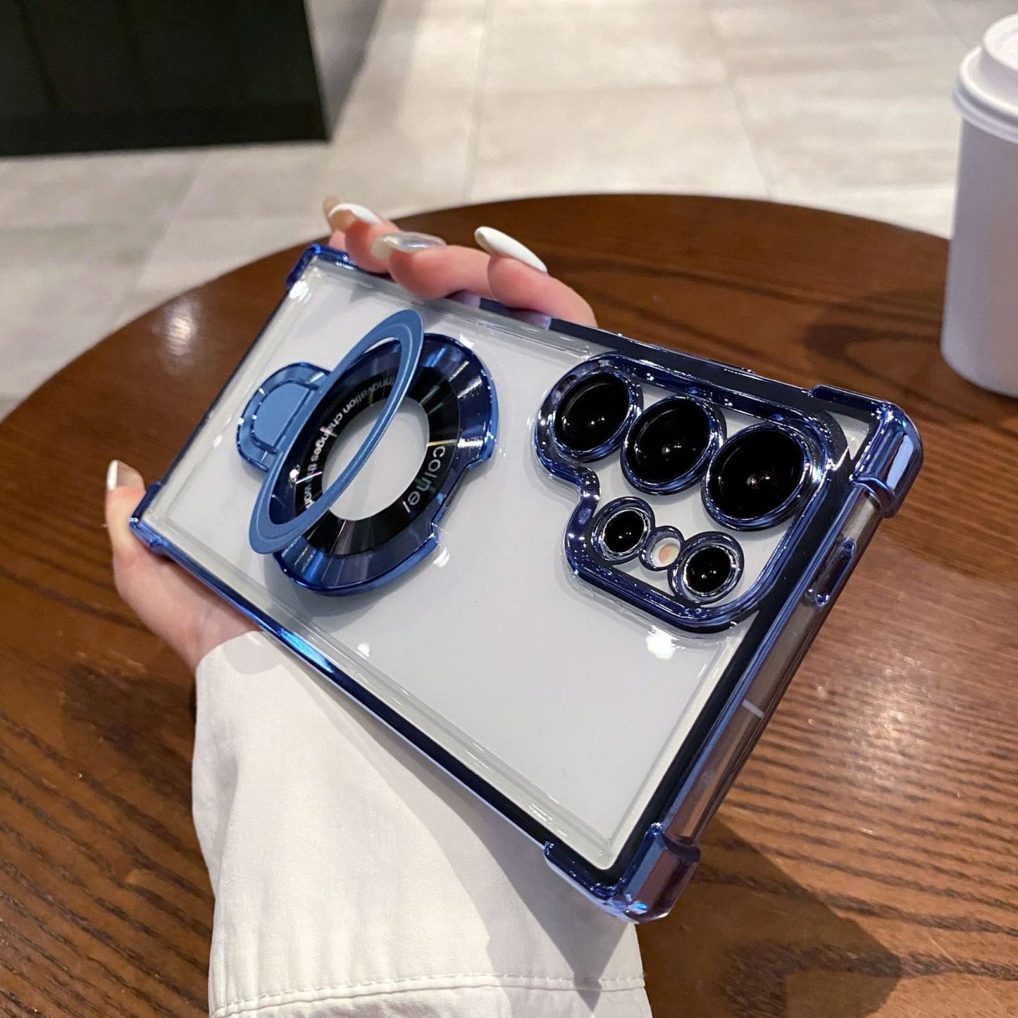 (Buy 1 Get 1 Free) Air Armor Electroplated Magnetic Holder Case - Samsung