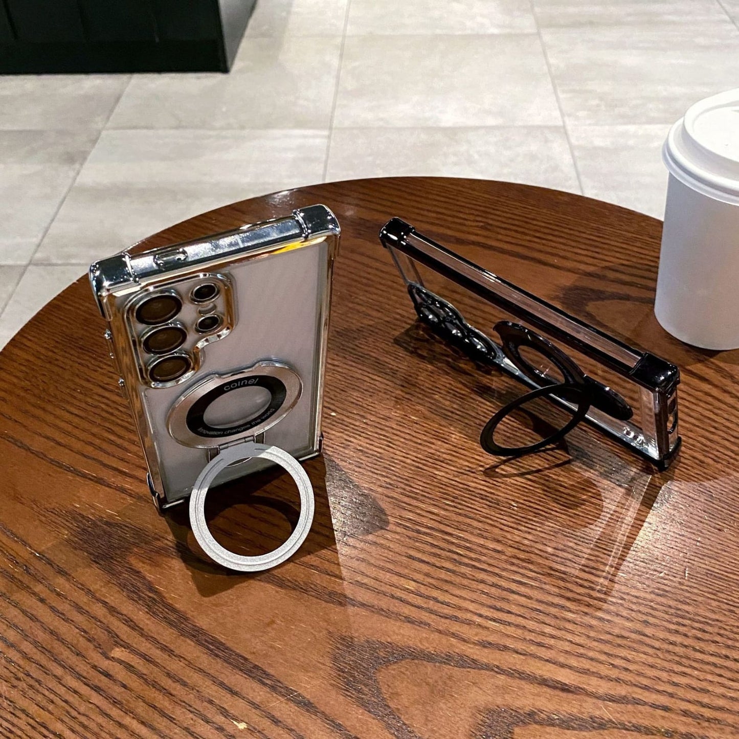 (Buy 1 Get 1 Free) Air Armor Electroplated Magnetic Holder Case - Samsung