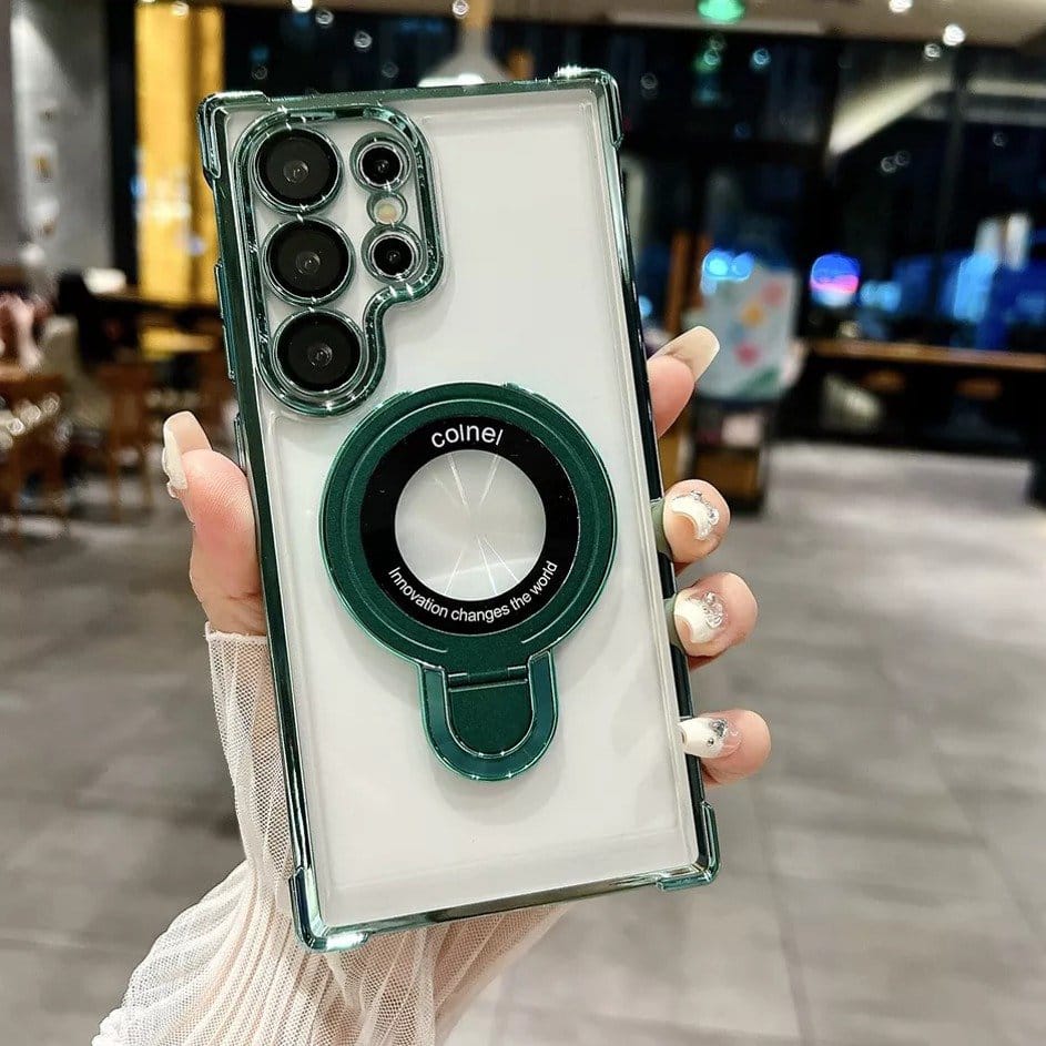 (Buy 1 Get 1 Free) Air Armor Electroplated Magnetic Holder Case - Samsung