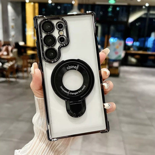 (Buy 1 Get 1 Free) Air Armor Electroplated Magnetic Holder Case - Samsung