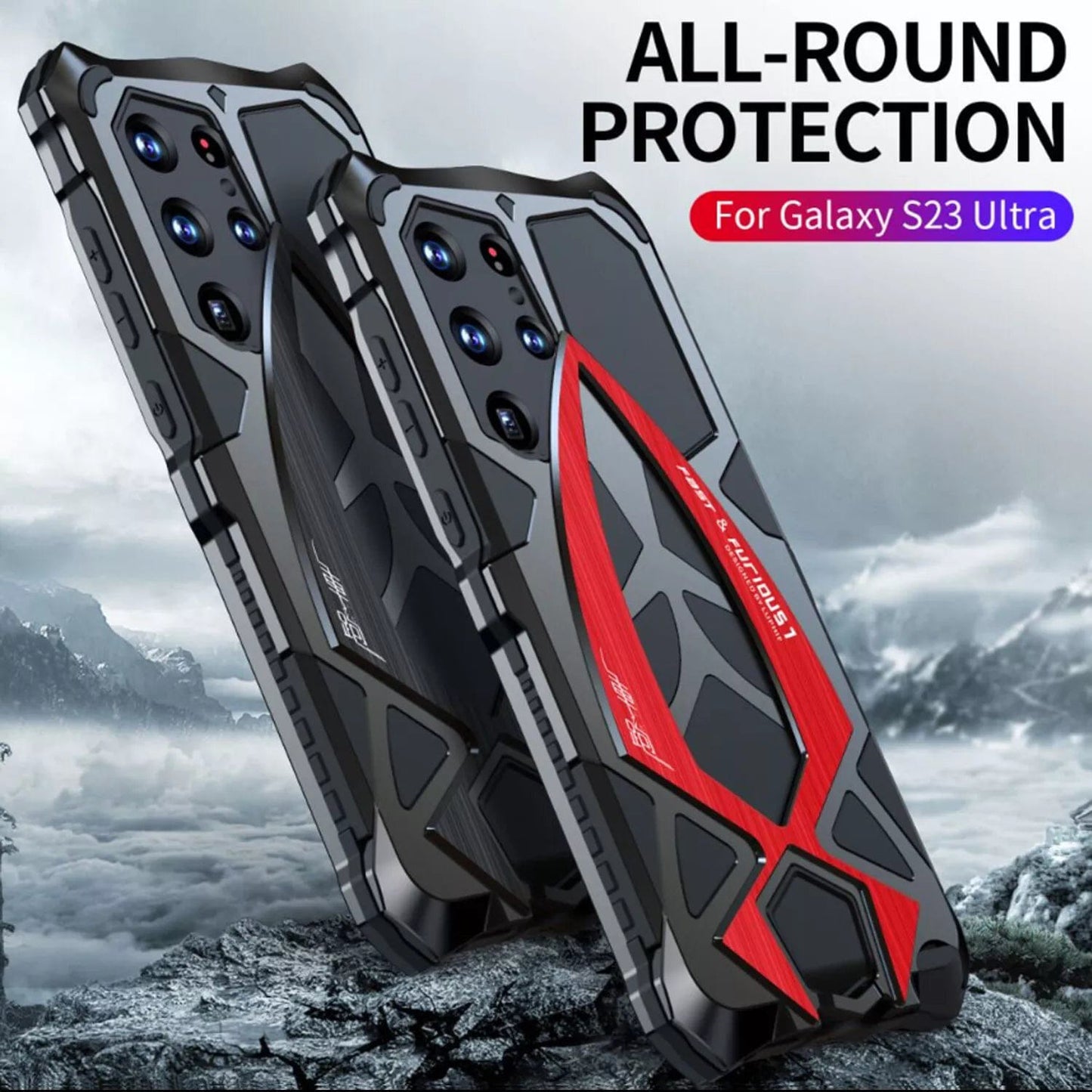 (Buy 1 Get 1 Free) Metal Armor Heavy Duty Shockproof Case - Samsung