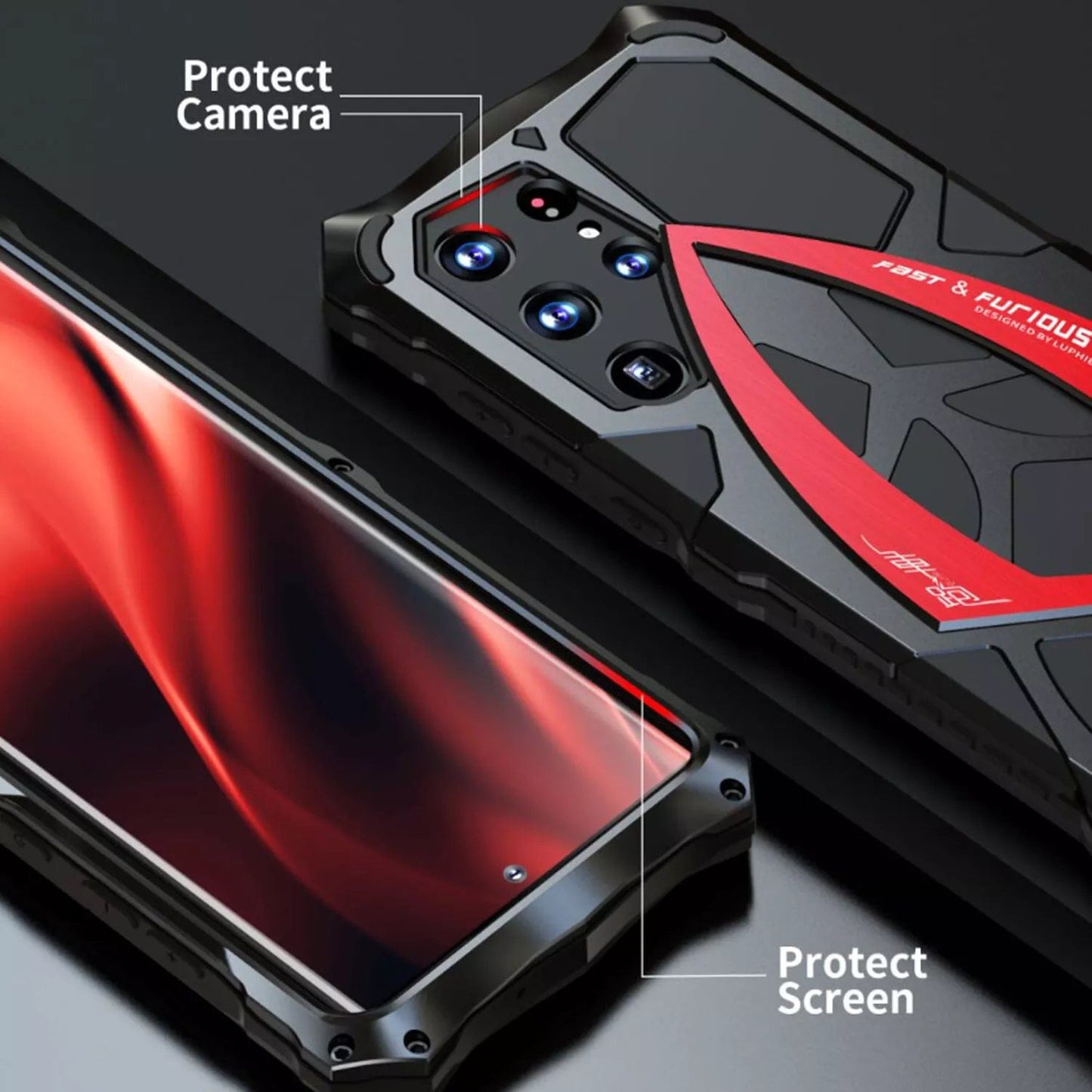 (Buy 1 Get 1 Free) Metal Armor Heavy Duty Shockproof Case - Samsung