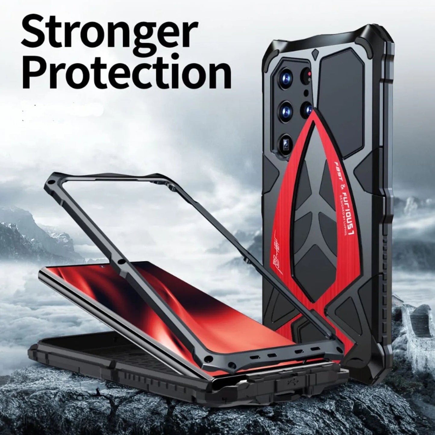 (Buy 1 Get 1 Free) Metal Armor Heavy Duty Shockproof Case - Samsung