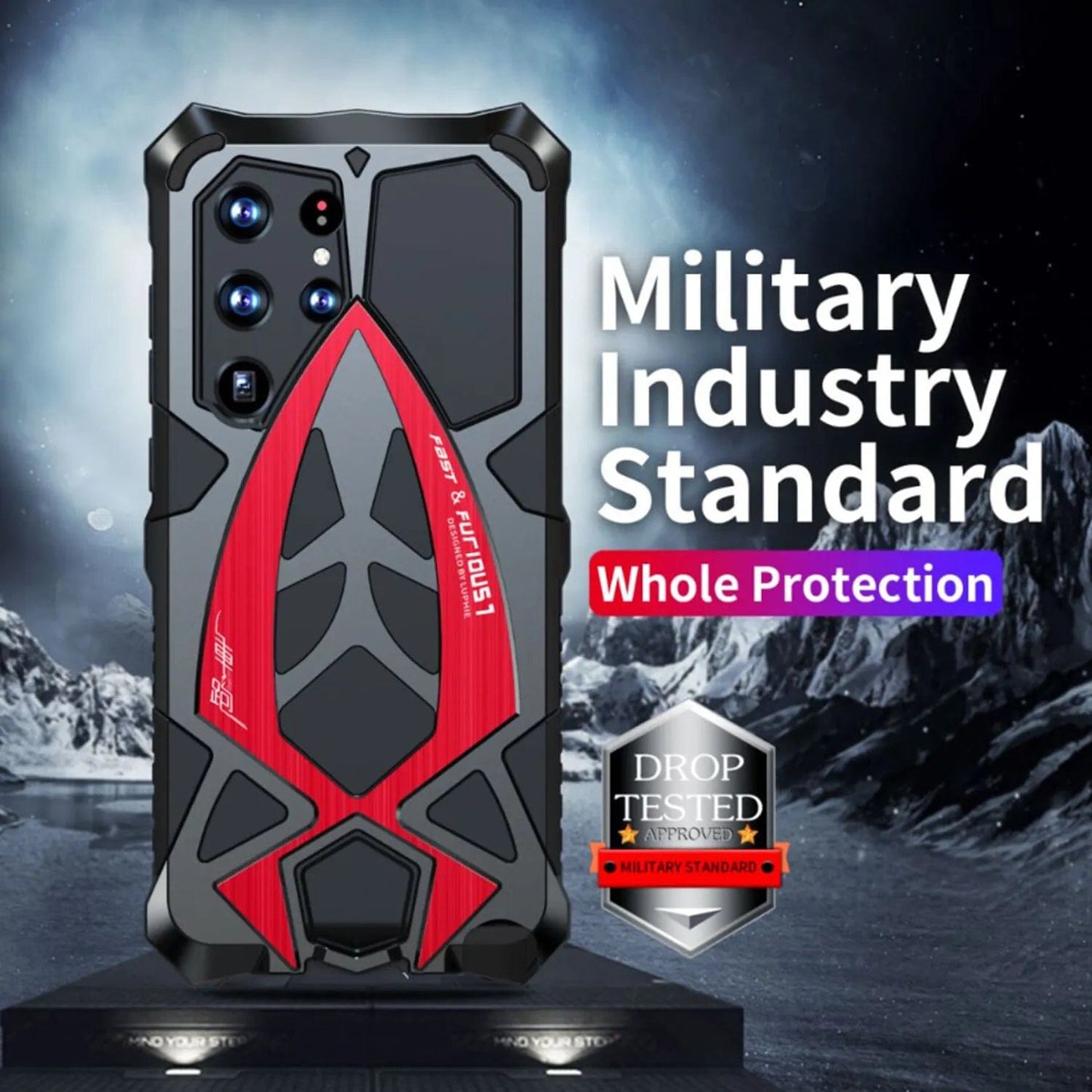 (Buy 1 Get 1 Free) Metal Armor Heavy Duty Shockproof Case - Samsung