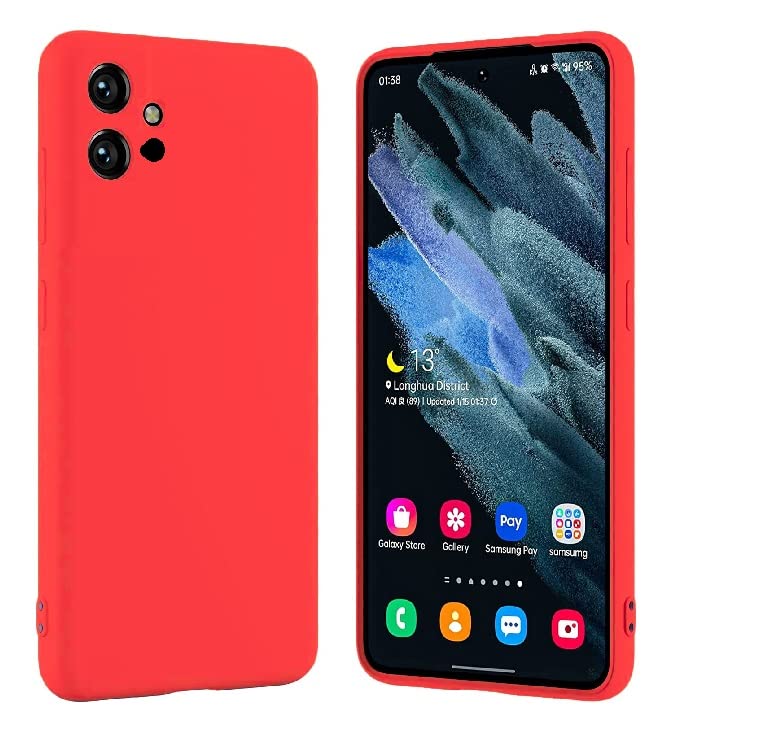 (Buy 1 Get 1 Free) Vivo T1 5G / Y75 (5G) / Y55(5G) / Iqoo Z6 (5G) Mobile Back Cover (Silicone + Inner Side Cloth)
