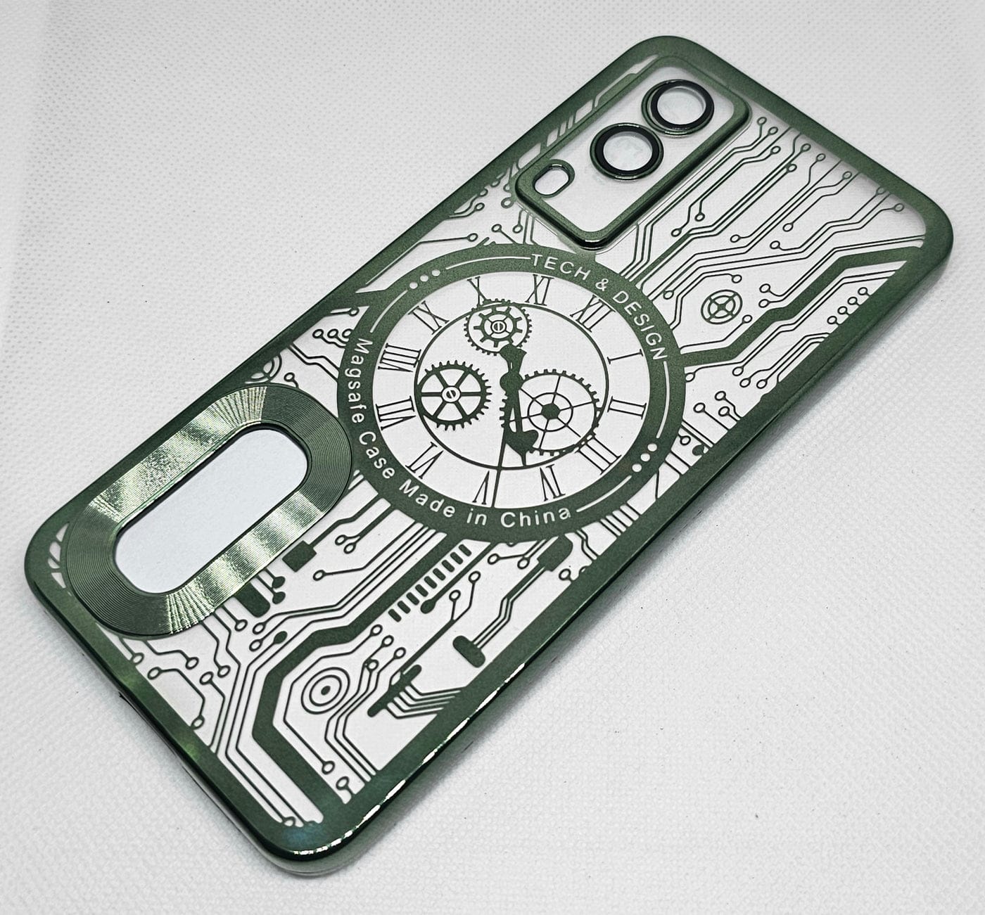 (Buy 1 Get 1 Free) Vivo V21E (5G) Back Cover with CD Watch Machine Design soft