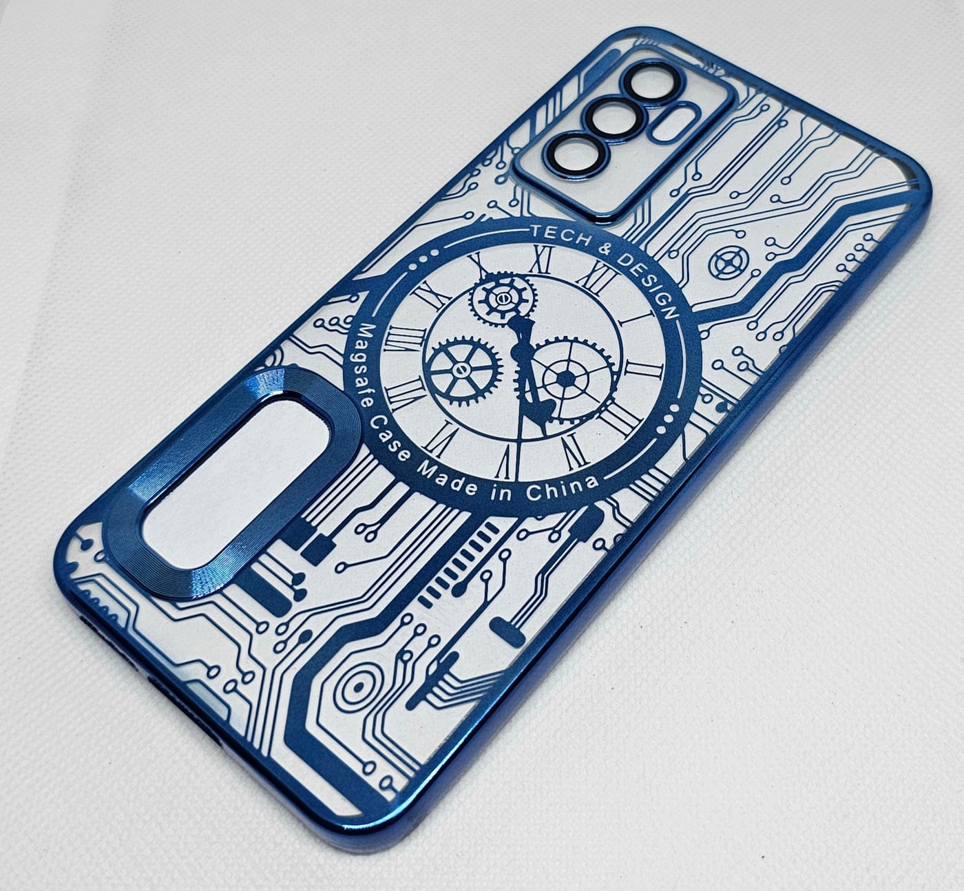 (Buy 1 Get 1 Free) Vivo V23 E / Y75 (4G) Back Cover with CD Watch Machine Design soft