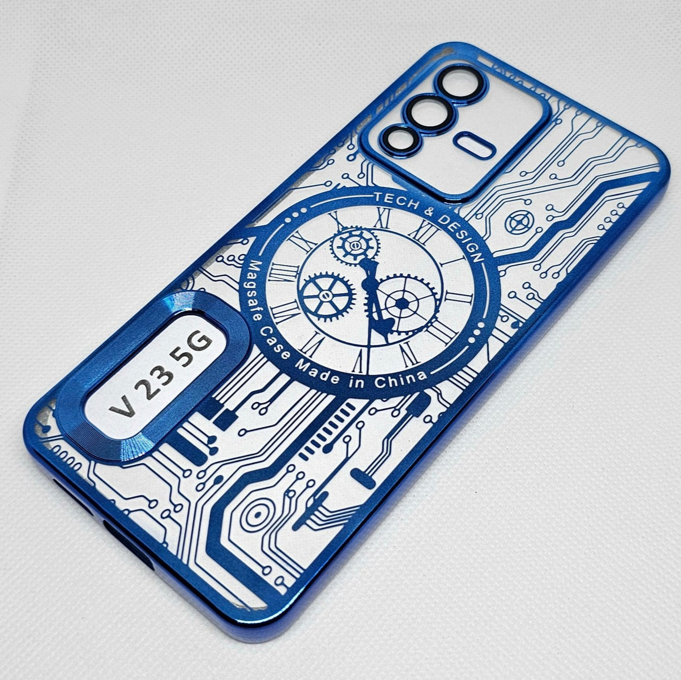 (Buy 1 Get 1 Free) Vivo V23 (5G) Back Cover with CD Watch Machine Design soft