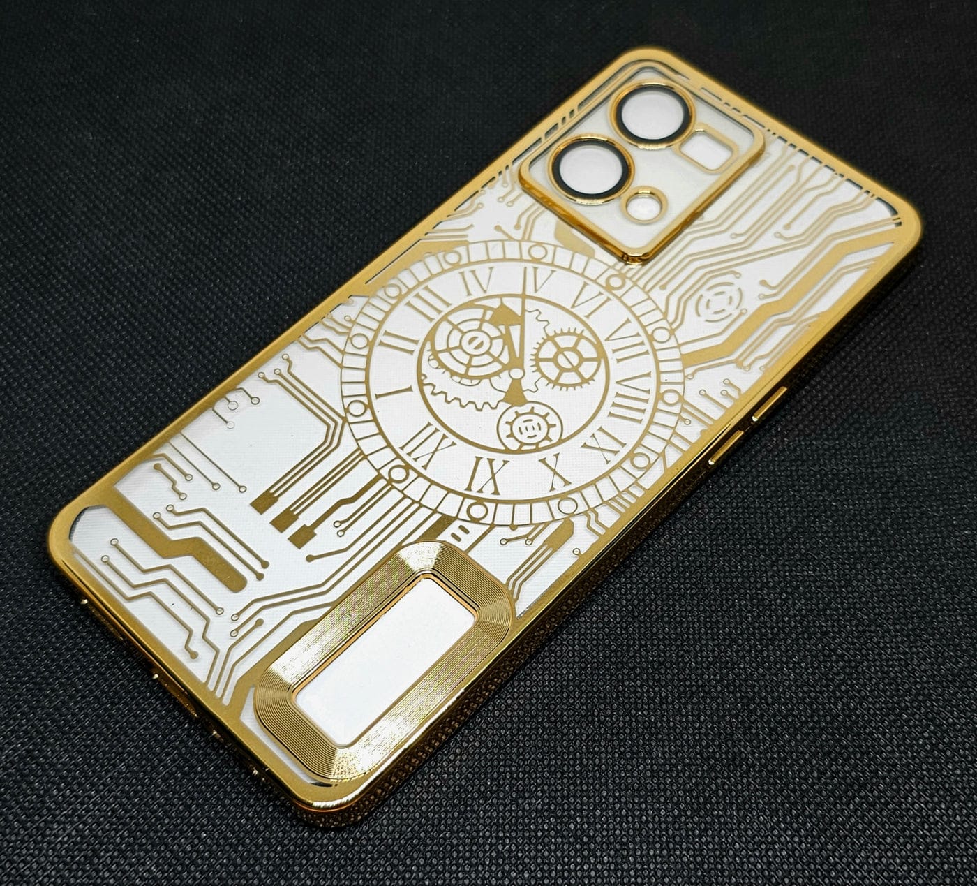 (Buy 1 Get 1 Free) Oppo F21 Pro (4G) Back Cover with CD Watch Machine Design soft