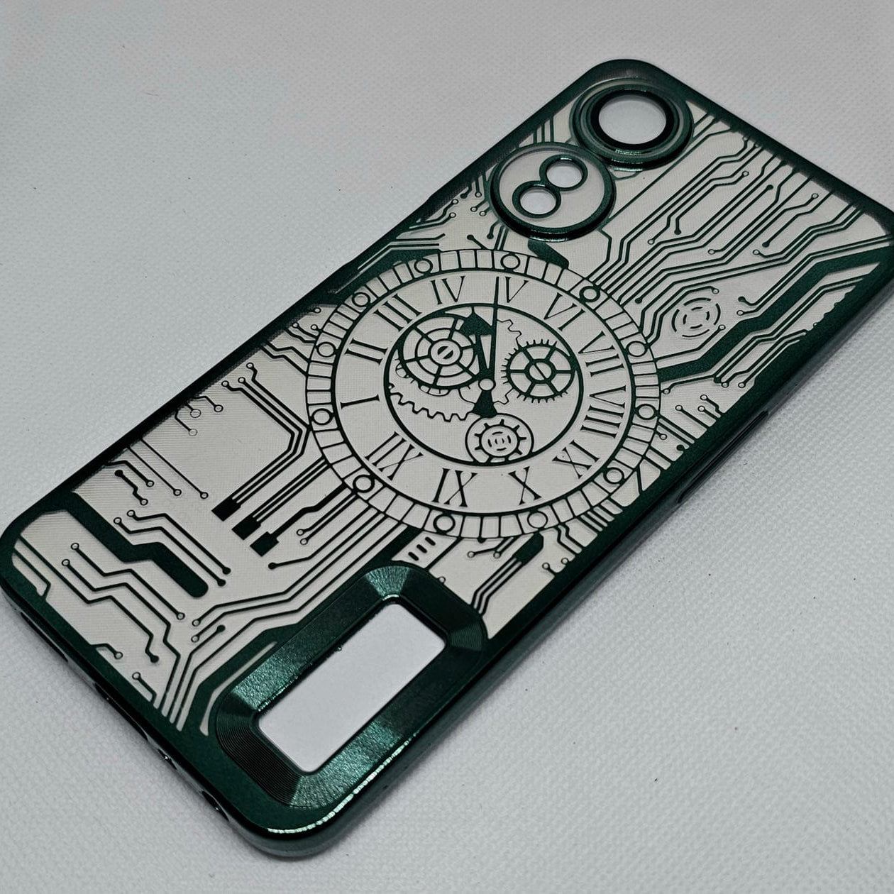 (Buy 1 Get 1 Free) Oppo A78(5G)/A58(5G)/A58x Back Cover with CD Watch Machine Design soft