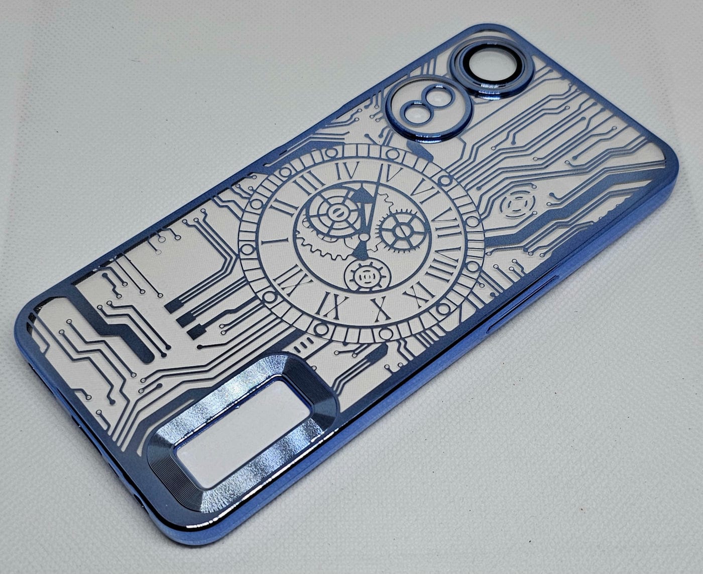 (Buy 1 Get 1 Free) Oppo A78(5G)/A58(5G)/A58x Back Cover with CD Watch Machine Design soft