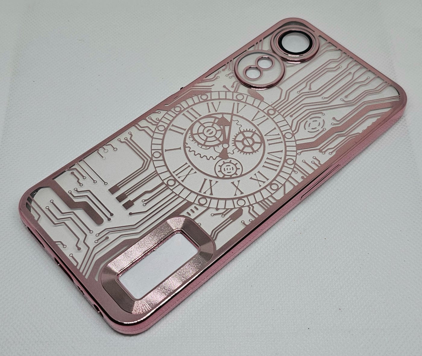 (Buy 1 Get 1 Free) Oppo A78(5G)/A58(5G)/A58x Back Cover with CD Watch Machine Design soft