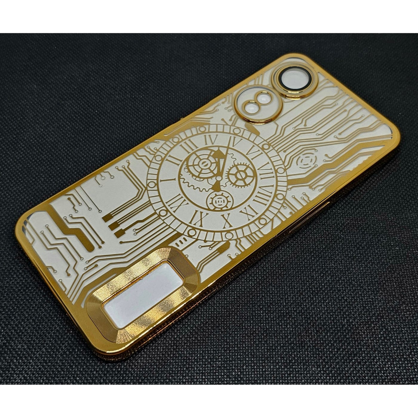 (Buy 1 Get 1 Free) Oppo A78(5G)/A58(5G)/A58x Back Cover with CD Watch Machine Design soft