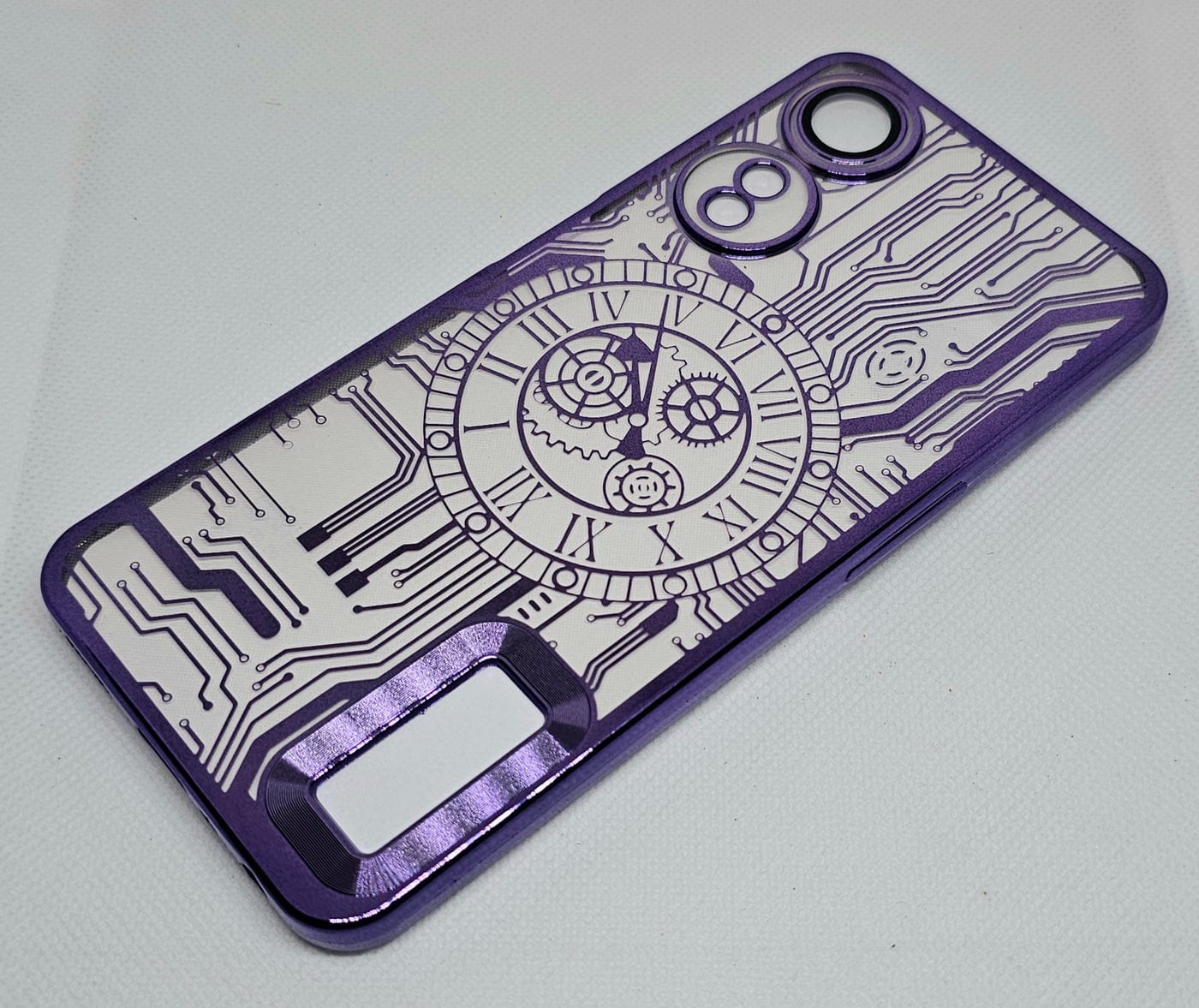 (Buy 1 Get 1 Free) Oppo A78(5G)/A58(5G)/A58x Back Cover with CD Watch Machine Design soft