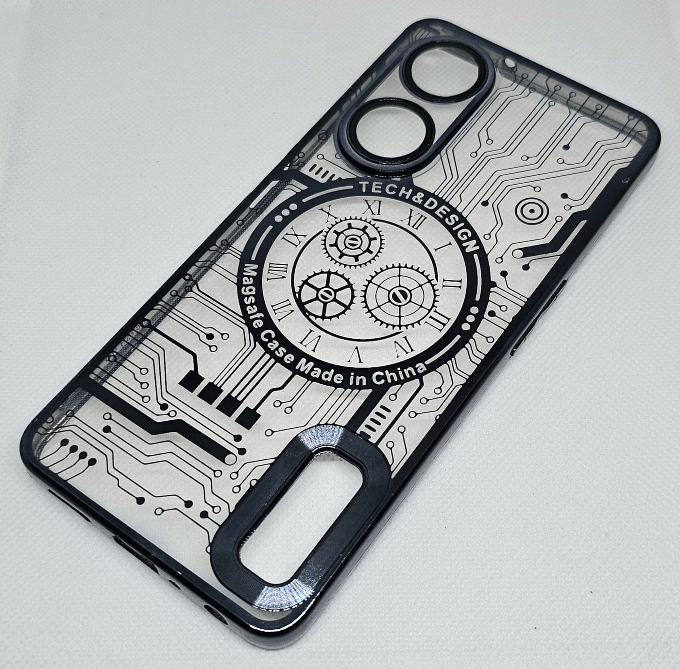 (Buy 1 Get 1 Free) Oppo F23 (5G) Back Cover with CD Watch Machine Design soft