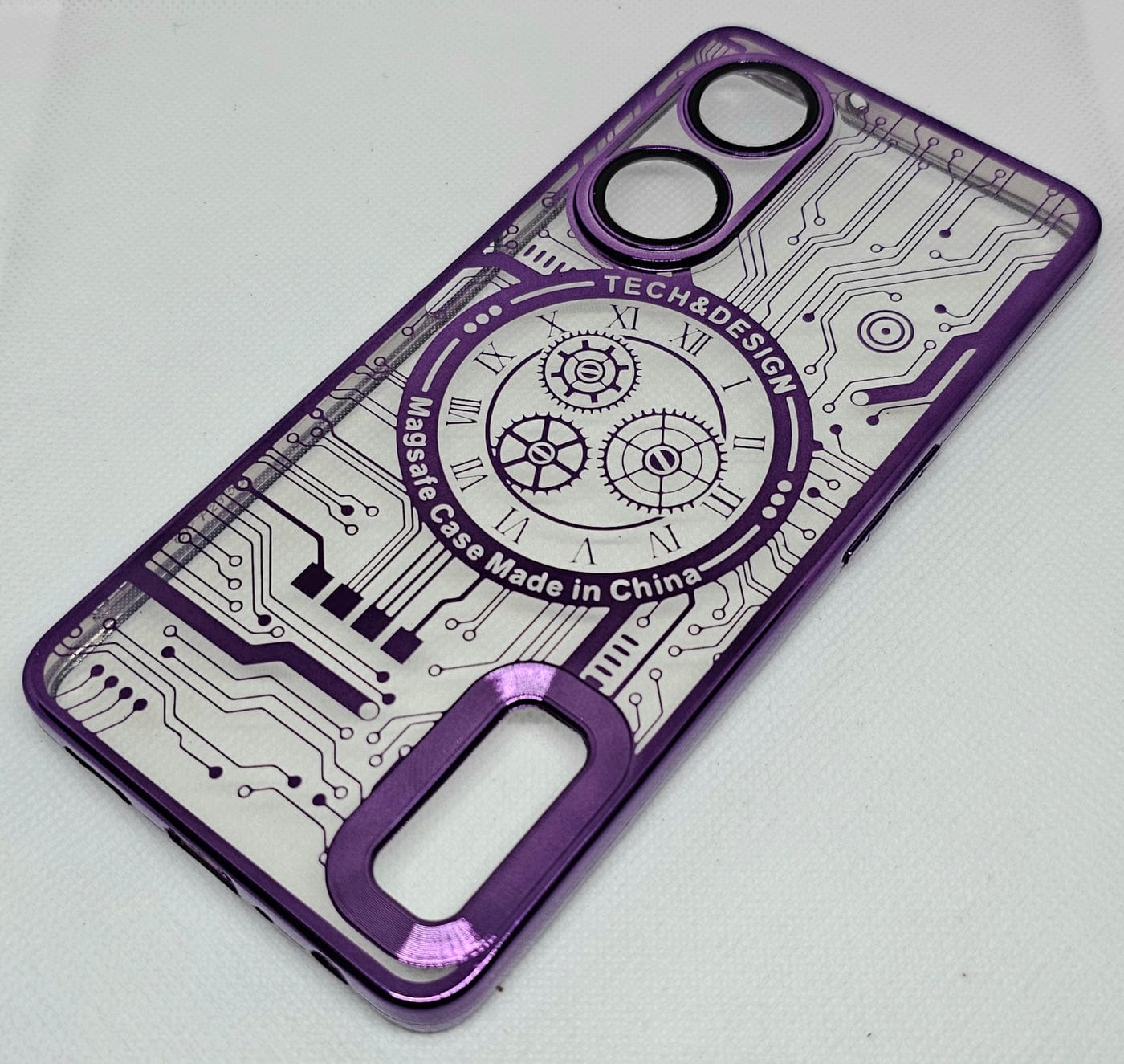 (Buy 1 Get 1 Free) Oppo F23 (5G) Back Cover with CD Watch Machine Design soft