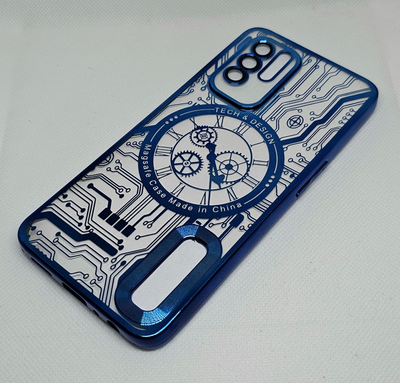 (Buy 1 Get 1 Free) Oppo F19 pro plus Back Cover with CD Watch Machine Design soft