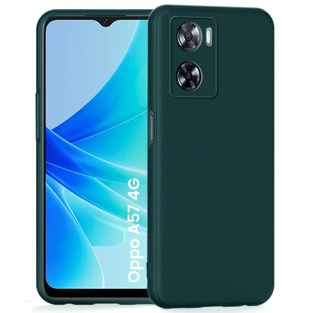 (Buy 1 Get 1 Free) Oppo A57 4G (2022) Back Cover (Silicone + Inner Side Cloth) soft