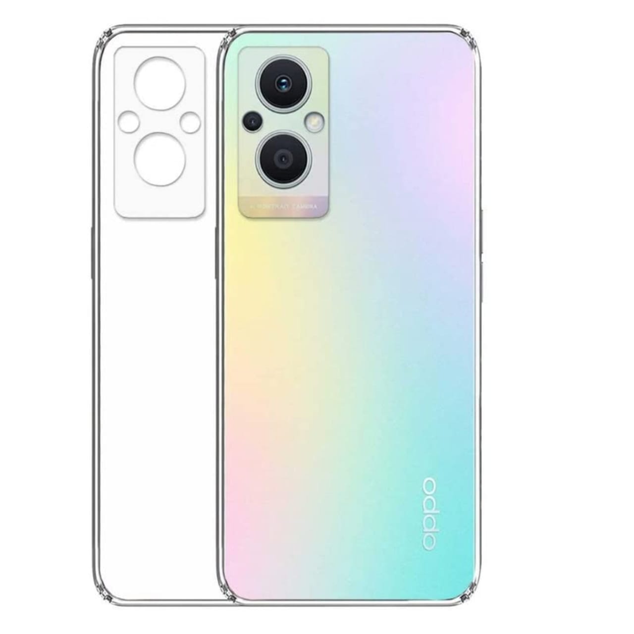 (Buy 1 Get 1 Free) Oppo F21 pro 5G Transparent Soft Silicone Back Cover TPU