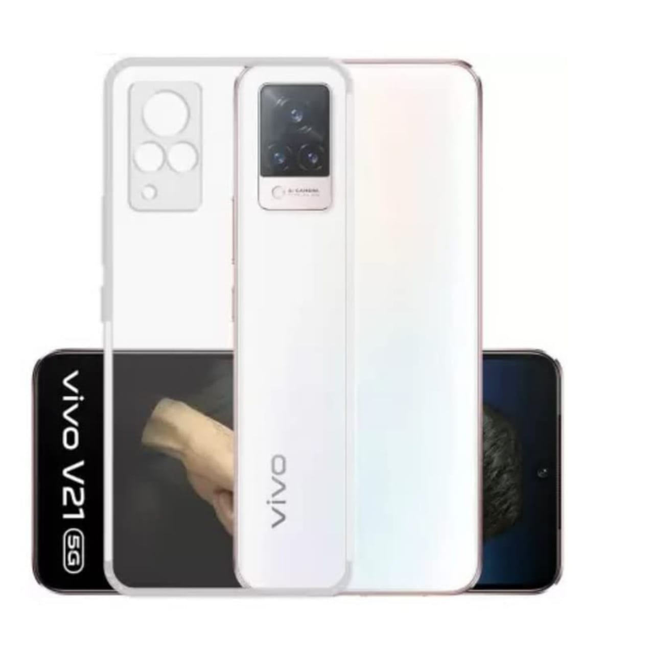 (Buy 1 Get 1 Free) Vivo V21 5G Back Cover Tpu Soft