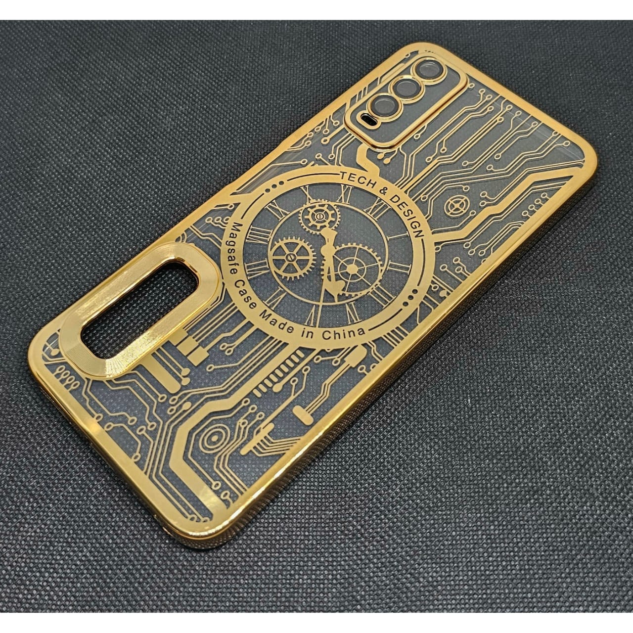 (Buy 1 Get 1 Free) Vivo Y20/Y20 i Mobile CD Watch Machine Design Back Cover