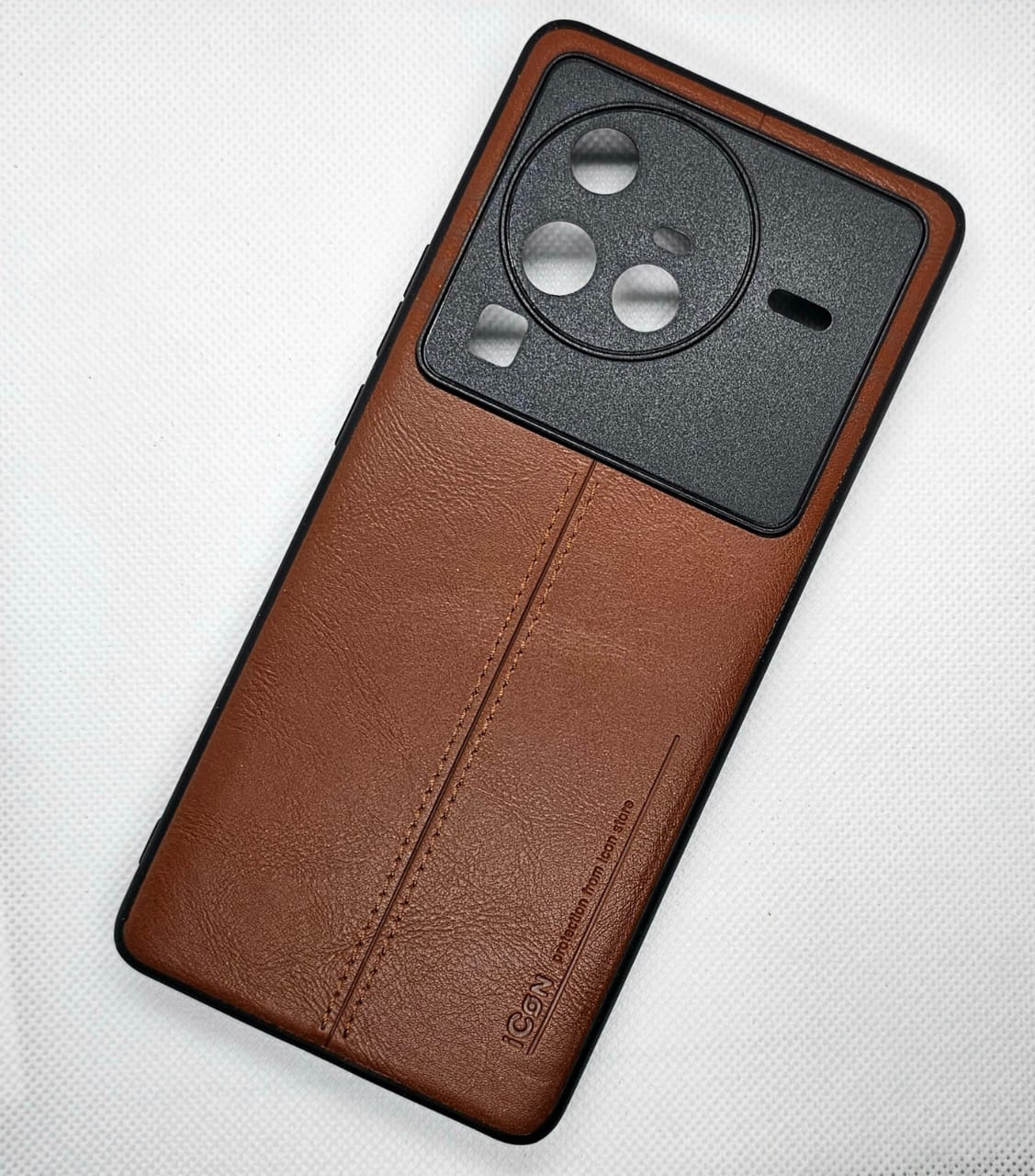(Buy 1 Get 1 Free) Vivo X80 Pro Luxurious Leather Mobile Back Cover