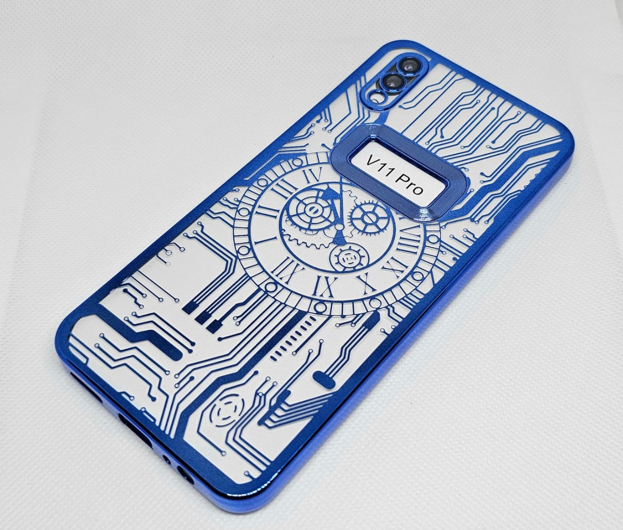 (Buy 1 Get 1 Free) Vivo V11 Pro Back Cover with CD Watch Machine Design soft