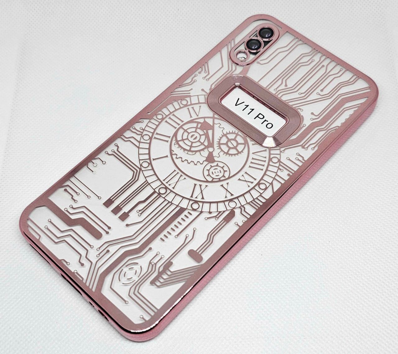 (Buy 1 Get 1 Free) Vivo V11 Pro Back Cover with CD Watch Machine Design soft