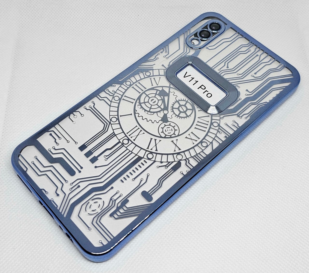 (Buy 1 Get 1 Free) Vivo V11 Pro Back Cover with CD Watch Machine Design soft